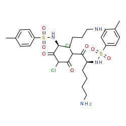 ChemSpider 2D Image | alpha-Tosyl-L-lysylchloromethyl ketone | C29H40Cl2N4O7S2