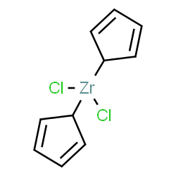 ChemSpider 2D Image | Dichloro(di-2,4-cyclopentadien-1-yl)zirconium | C10H10Cl2Zr