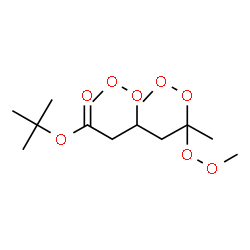 ChemSpider 2D Image | 2-Methyl-2-propanyl 3,5,5-tris(methylperoxy)hexanoate | C13H26O8