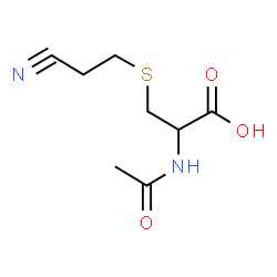 ChemSpider 2D Image | N-Acetyl-S-(2-cyanoethyl)cysteine | C8H12N2O3S