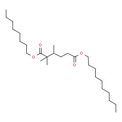 ChemSpider 2D Image | 6-Decyl 1-octyl 2,2,3-trimethylhexanedioate | C27H52O4