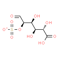 ChemSpider 2D Image | 2-O-Sulfonato-D-glucuronic acid | C6H9O10S