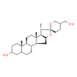 ChemSpider 2D Image | Spirostan-3,27-diol | C27H44O4