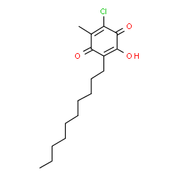 ChemSpider 2D Image | 2-Chloro-5-decyl-6-hydroxy-3-methyl-1,4-benzoquinone | C17H25ClO3