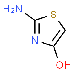 ChemSpider 2D Image | 2-Amino-1,3-thiazol-4-ol | C3H4N2OS