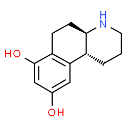 ChemSpider 2D Image | (4aR,10bR)-1,2,3,4,4a,5,6,10b-Octahydrobenzo[f]quinoline-7,9-diol | C13H17NO2