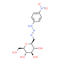 ChemSpider 2D Image | (1S)-1,5-Anhydro-1-{[(1E)-3-(4-nitrophenyl)-1-triazen-1-yl]methyl}-D-glucitol | C13H18N4O7