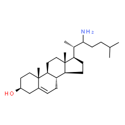 ChemSpider 2D Image | (3beta)-22-Aminocholest-5-en-3-ol | C27H47NO