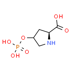 ChemSpider 2D Image | 4-(Phosphonooxy)-L-proline | C5H10NO6P