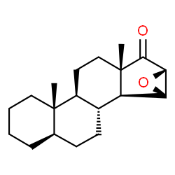 ChemSpider 2D Image | 15beta,16beta-Epoxy-5alpha-androstan-17-one | C19H28O2