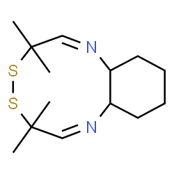 ChemSpider 2D Image | (1Z,7Z)-3,3,6,6-Tetramethyl-3,6,8a,9,10,11,12,12a-octahydro-4,5,1,8-benzodithiadiazecine | C14H24N2S2