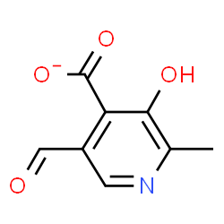 ChemSpider 2D Image | 5-Formyl-3-hydroxy-2-methylisonicotinate | C8H6NO4