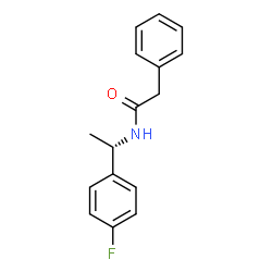 ChemSpider 2D Image | N-[(1S)-1-(4-Fluorophenyl)ethyl]-2-phenylacetamide | C16H16FNO
