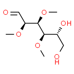 ChemSpider 2D Image | 2,3,4-Tri-O-methyl-D-glucose | C9H18O6