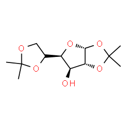 ChemSpider 2D Image | (3aR,5S,6S,6aR)-5-[(4R)-2,2-Dimethyl-1,3-dioxolan-4-yl]-2,2-dimethyltetrahydrofuro[2,3-d][1,3]dioxol-6-ol | C12H20O6