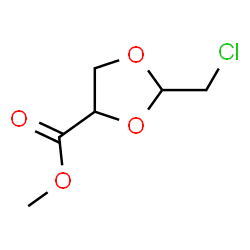ChemSpider 2D Image | Methyl 2-(chloromethyl)-1,3-dioxolane-4-carboxylate | C6H9ClO4