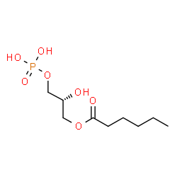 ChemSpider 2D Image | 1-hexanoyl-sn-glycero-3-phosphate | C9H19O7P