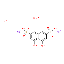 ChemSpider 2D Image | Sodium 4,5-dihydroxy-2,7-naphthalenedisulfonate hydrate (2:1:2) | C10H10Na2O10S2