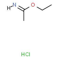 ChemSpider 2D Image | Ethyl (1E)-ethanimidate hydrochloride (1:1) | C4H10ClNO