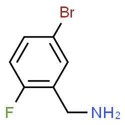 ChemSpider 2D Image | (5-bromo-2-fluorophenyl)methanamine | C7H7BrFN