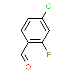ChemSpider 2D Image | 4-Chloro-2-fluorobenzaldehyde | C7H4ClFO