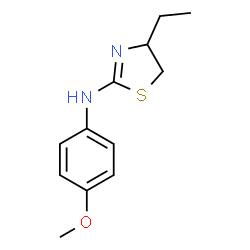 ChemSpider 2D Image | N-(4-ethyl-1,3-thiazolan-2-ylidene)-4-methoxyaniline | C12H16N2OS