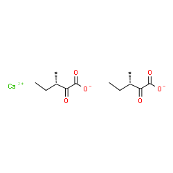 ChemSpider 2D Image | (3S)-calcium 3-methyl-2-oxo-pentanoate | C12H18CaO6