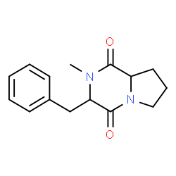 ChemSpider 2D Image | 3-Benzyl-2-methylhexahydropyrrolo[1,2-a]pyrazine-1,4-dione | C15H18N2O2