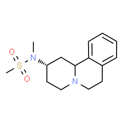 ChemSpider 2D Image | N-[(2S)-1,3,4,6,7,11b-Hexahydro-2H-pyrido[2,1-a]isoquinolin-2-yl]-N-methylmethanesulfonamide | C15H22N2O2S