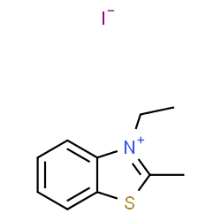 ChemSpider 2D Image | 3-Ethyl-2-methylbenzothiazolium Iodide | C10H12INS