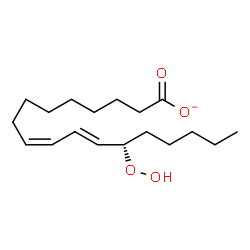 ChemSpider 2D Image | (9Z,11E,13S)-13-Hydroperoxy-9,11-octadecadienoate | C18H31O4