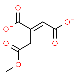 ChemSpider 2D Image | (E)-2-(Methoxycarbonylmethyl)butenedioate | C7H6O6
