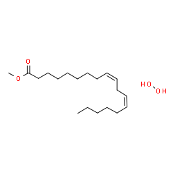 ChemSpider 2D Image | Hydrogen peroxide - methyl (9Z,12Z)-9,12-octadecadienoate (1:1) | C19H36O4