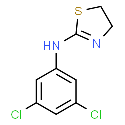 ChemSpider 2D Image | N1-(1,3-thiazolan-2-yliden)-3,5-dichloroaniline | C9H8Cl2N2S