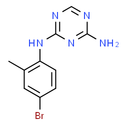 ChemSpider 2D Image | N-(4-Bromo-2-methylphenyl)-1,3,5-triazine-2,4-diamine | C10H10BrN5