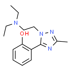 ChemSpider 2D Image | 2-{1-[2-(Diethylamino)ethyl]-3-methyl-1H-1,2,4-triazol-5-yl}phenol | C15H22N4O