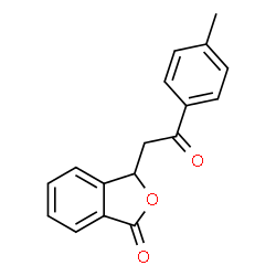 ChemSpider 2D Image | 3-[2-(4-Methylphenyl)-2-oxoethyl]-2-benzofuran-1(3H)-one | C17H14O3