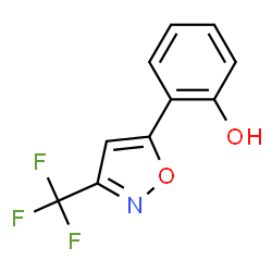 ChemSpider 2D Image | 2-[3-(Trifluoromethyl)-1,2-oxazol-5-yl]phenol | C10H6F3NO2