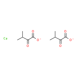 ChemSpider 2D Image | Butanoate, 3-methyl-2-oxo-, calcium salt (2:1) | C10H14CaO6