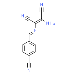 ChemSpider 2D Image | (2Z)-2-Amino-3-[(E)-(4-cyanobenzylidene)amino]-2-butenedinitrile | C12H7N5