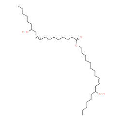 ChemSpider 2D Image | (9Z,12R)-12-Hydroxy-9-octadecen-1-yl (9Z,12R)-12-hydroxy-9-octadecenoate | C36H68O4