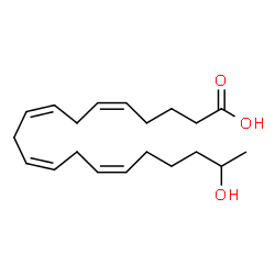 ChemSpider 2D Image | 19-Hete | C20H32O3