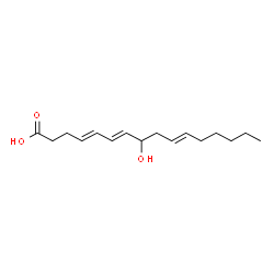 ChemSpider 2D Image | 8-Hydroxyhexadeca-4,6,10-trienoic acid | C16H26O3