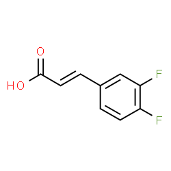 ChemSpider 2D Image | trans-3,4-Difluorocinnamic acid | C9H6F2O2