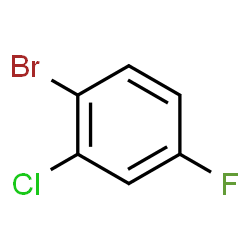 ChemSpider 2D Image | 1-Bromo-2-chloro-4-fluorobenzene | C6H3BrClF