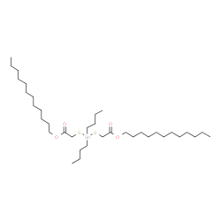 ChemSpider 2D Image | Dodecyl 4,4-dibutyl-7-oxo-8-oxa-3,5-dithia-4-stannaeicosanoate | C36H72O4S2Sn