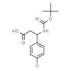 ChemSpider 2D Image | DL-N-Boc-Beta-(4-Chlorophenyl)-alanine | C14H18ClNO4