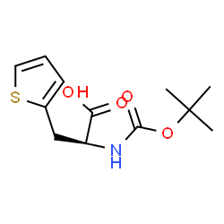 ChemSpider 2D Image | Boc-3-(2-thienyl)-L-alanine | C12H17NO4S