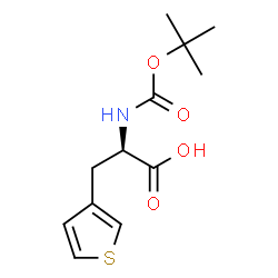 ChemSpider 2D Image | boc-d-3-(3-thienyl)alanine | C12H17NO4S