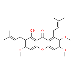 ChemSpider 2D Image | Fuscaxanthone C | C26H30O6